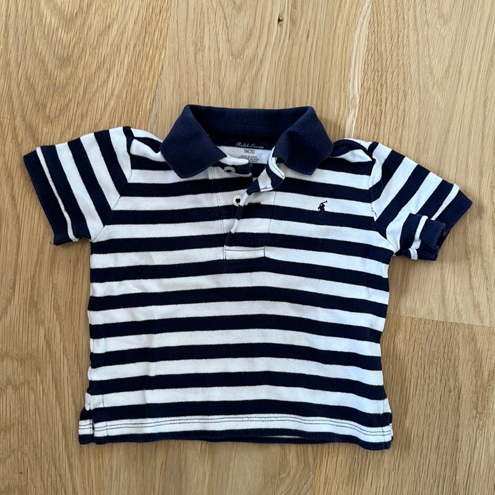 9mth striped Ralph Lauren polo